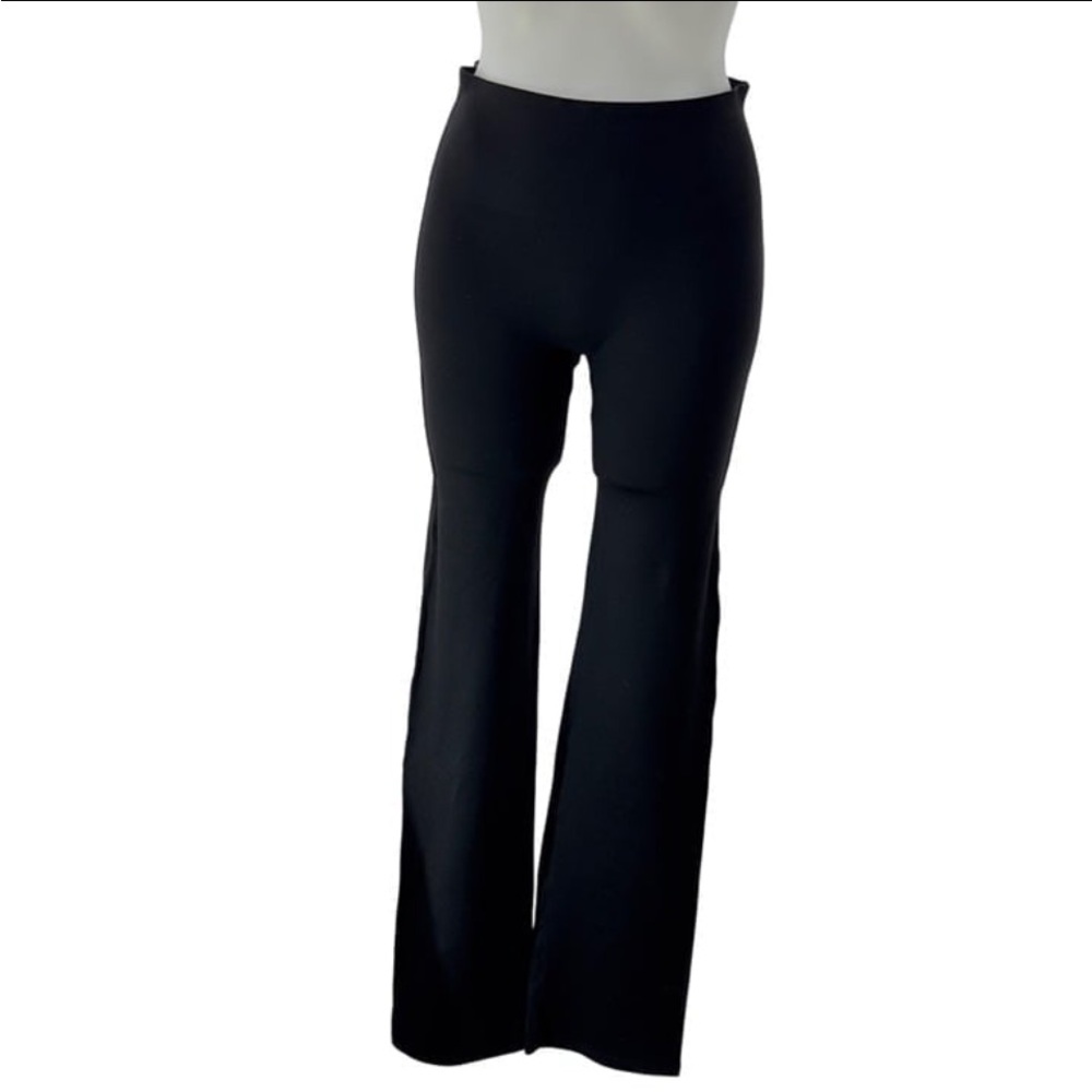 SPANX Black Flare Pants with Wide Waistband